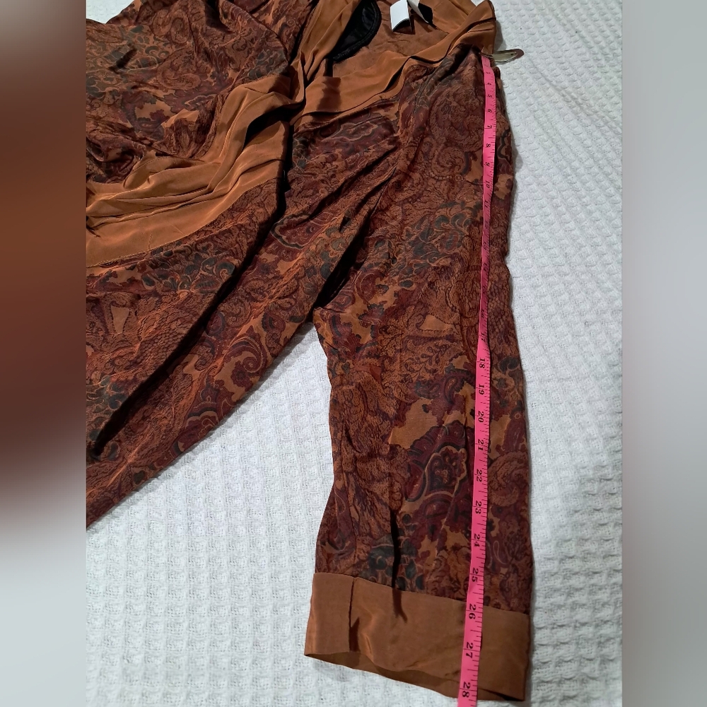 Vintage Just Me Paisley Duster Kimono Cardigan Size 18 Boho 90s Earth Tone - Picture 6 of 16